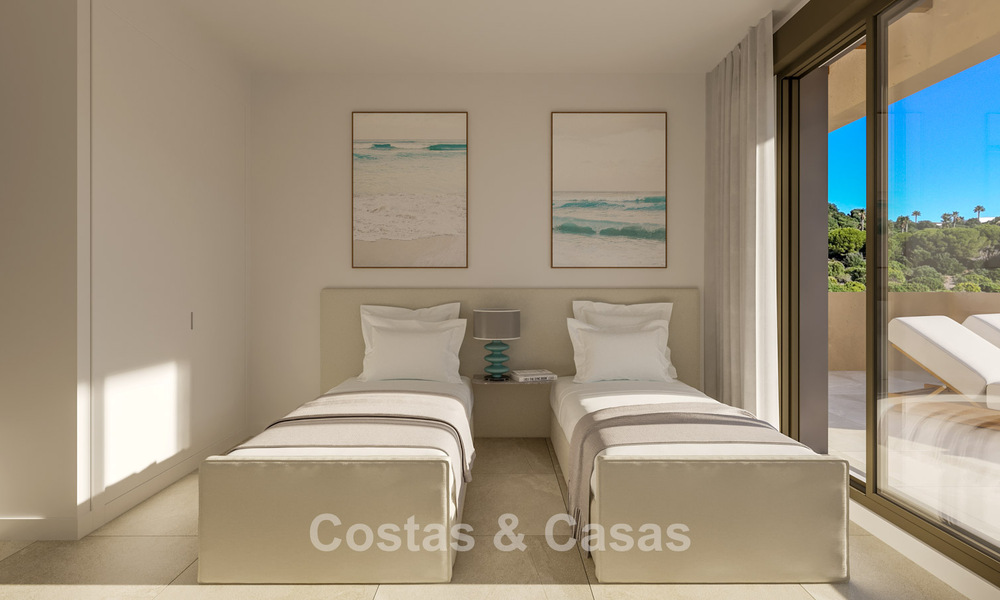 New contemporary golf apartments with sea view for sale near Sotogrande, Costa del Sol 800718
