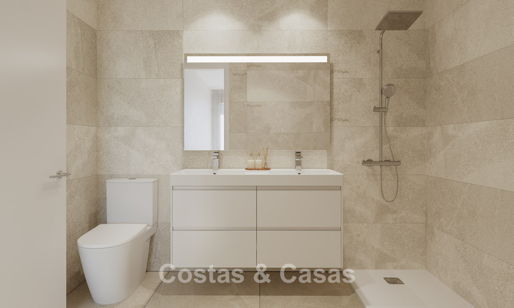 New contemporary golf apartments with sea view for sale near Sotogrande, Costa del Sol 800720
