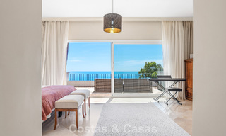 Spacious family villa in a modern Spanish architectural style with breathtaking sea views for sale in Manilva, Costa del Sol 800630 