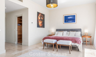 Spacious family villa in a modern Spanish architectural style with breathtaking sea views for sale in Manilva, Costa del Sol 800631 