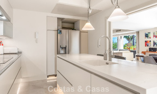 Spacious family villa in a modern Spanish architectural style with breathtaking sea views for sale in Manilva, Costa del Sol 800638 