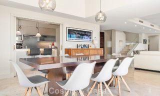 Spacious family villa in a modern Spanish architectural style with breathtaking sea views for sale in Manilva, Costa del Sol 800640 