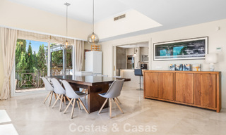 Spacious family villa in a modern Spanish architectural style with breathtaking sea views for sale in Manilva, Costa del Sol 800641 