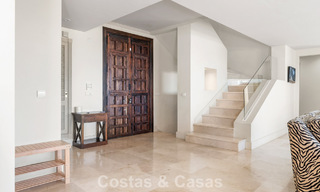 Spacious family villa in a modern Spanish architectural style with breathtaking sea views for sale in Manilva, Costa del Sol 800644 
