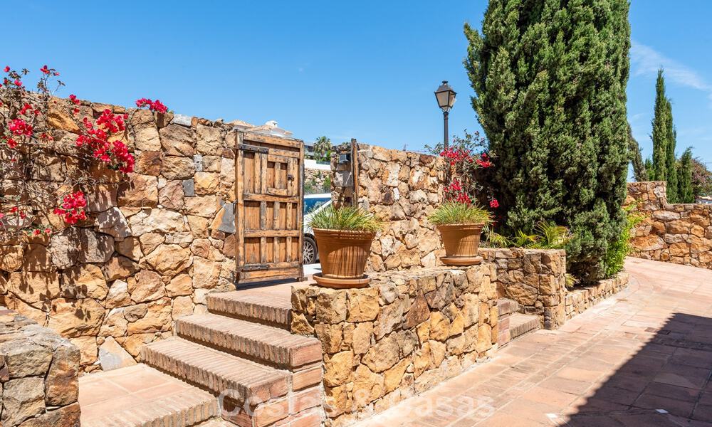 Spacious family villa in a modern Spanish architectural style with breathtaking sea views for sale in Manilva, Costa del Sol 800650
