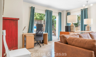 Spacious family villa in a modern Spanish architectural style with breathtaking sea views for sale in Manilva, Costa del Sol 800653 