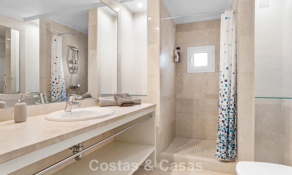 Spacious family villa in a modern Spanish architectural style with breathtaking sea views for sale in Manilva, Costa del Sol 800656