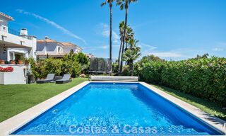 Spacious family villa in a modern Spanish architectural style with breathtaking sea views for sale in Manilva, Costa del Sol 800665 