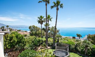 Spacious family villa in a modern Spanish architectural style with breathtaking sea views for sale in Manilva, Costa del Sol 800670 