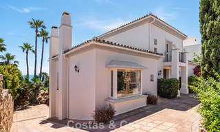 Spacious family villa in a modern Spanish architectural style with breathtaking sea views for sale in Manilva, Costa del Sol 800673 