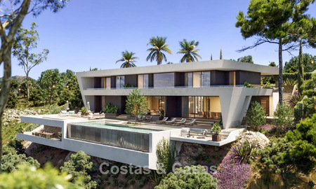 State-of-the-art luxury villa for sale in the tranquil hills of Marbella - Benahavís with views over the green valley and the sea 800724