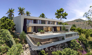 State-of-the-art luxury villa for sale in the tranquil hills of Marbella - Benahavís with views over the green valley and the sea 800725 