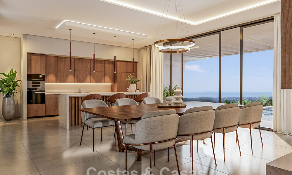 State-of-the-art luxury villa for sale in the tranquil hills of Marbella - Benahavís with views over the green valley and the sea 800728