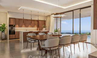 State-of-the-art luxury villa for sale in the tranquil hills of Marbella - Benahavís with views over the green valley and the sea 800728 