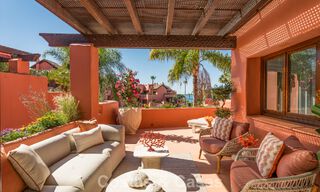 Exclusive beachfront duplex penthouse for sale on the new golden mile between Marbella and Estepona 800765 