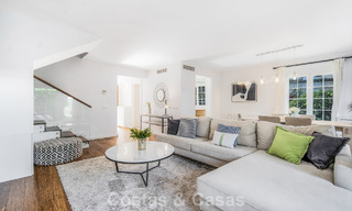 Stunning renovated 4-bedroom townhouse for sale with sea views, frontline beach location on Marbella’s Golden Mile 800835 