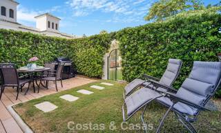 Stunning renovated 4-bedroom townhouse for sale with sea views, frontline beach location on Marbella’s Golden Mile 800837 