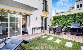 Stunning renovated 4-bedroom townhouse for sale with sea views, frontline beach location on Marbella’s Golden Mile 800839 