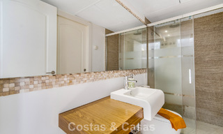 Stunning renovated 4-bedroom townhouse for sale with sea views, frontline beach location on Marbella’s Golden Mile 800840 