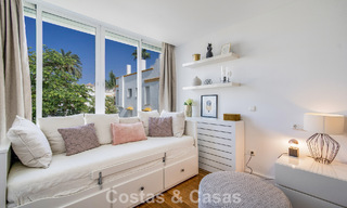 Stunning renovated 4-bedroom townhouse for sale with sea views, frontline beach location on Marbella’s Golden Mile 800842 