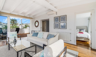 Stunning renovated 4-bedroom townhouse for sale with sea views, frontline beach location on Marbella’s Golden Mile 800853 