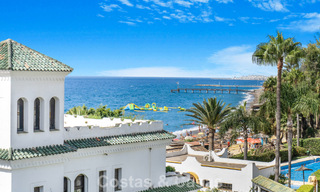 Stunning renovated 4-bedroom townhouse for sale with sea views, frontline beach location on Marbella’s Golden Mile 800857 
