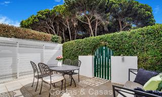 Stunning renovated 4-bedroom townhouse for sale with sea views, frontline beach location on Marbella’s Golden Mile 800863 