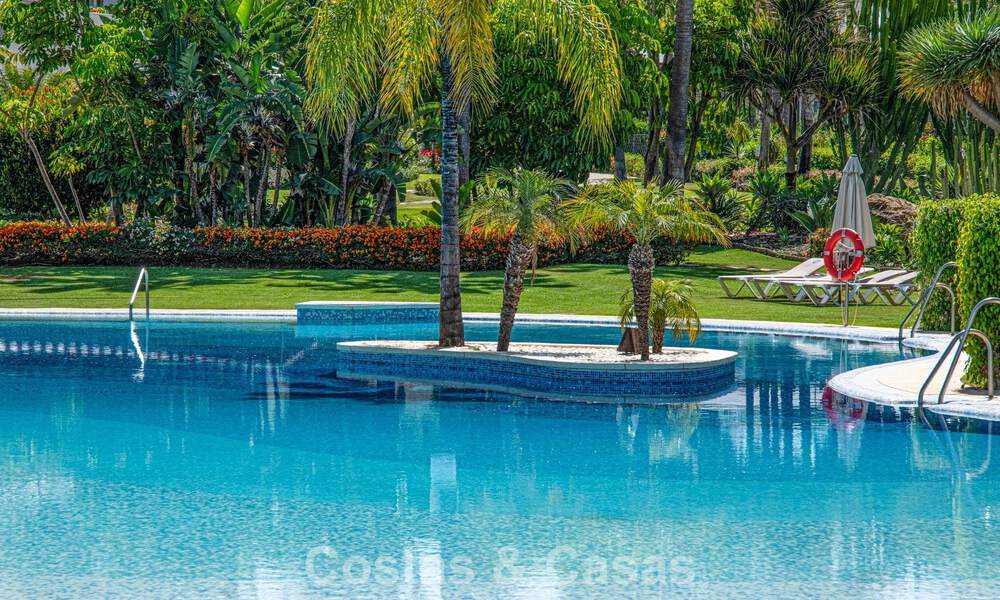 High-end duplex penthouse for sale in a highly sought-after golf complex in Nueva Andalucía, Marbella 800954