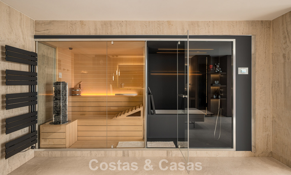 Impressive luxury villa with modern minimalist architecture for sale in the hills of East Marbella 801125