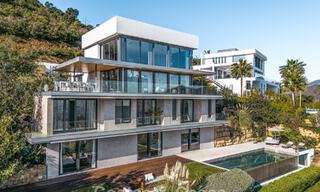 Impressive luxury villa with modern minimalist architecture for sale in the hills of East Marbella 801127 