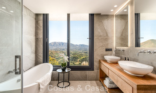Impressive luxury villa with modern minimalist architecture for sale in the hills of East Marbella 801134 