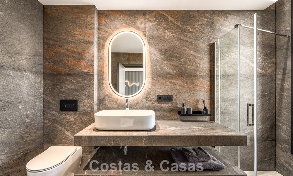 Impressive luxury villa with modern minimalist architecture for sale in the hills of East Marbella 801137
