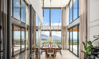 Impressive luxury villa with modern minimalist architecture for sale in the hills of East Marbella 801140 