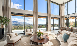 Impressive luxury villa with modern minimalist architecture for sale in the hills of East Marbella 801142 