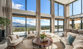 Impressive luxury villa with modern minimalist architecture for sale in the hills of East Marbella 801143 