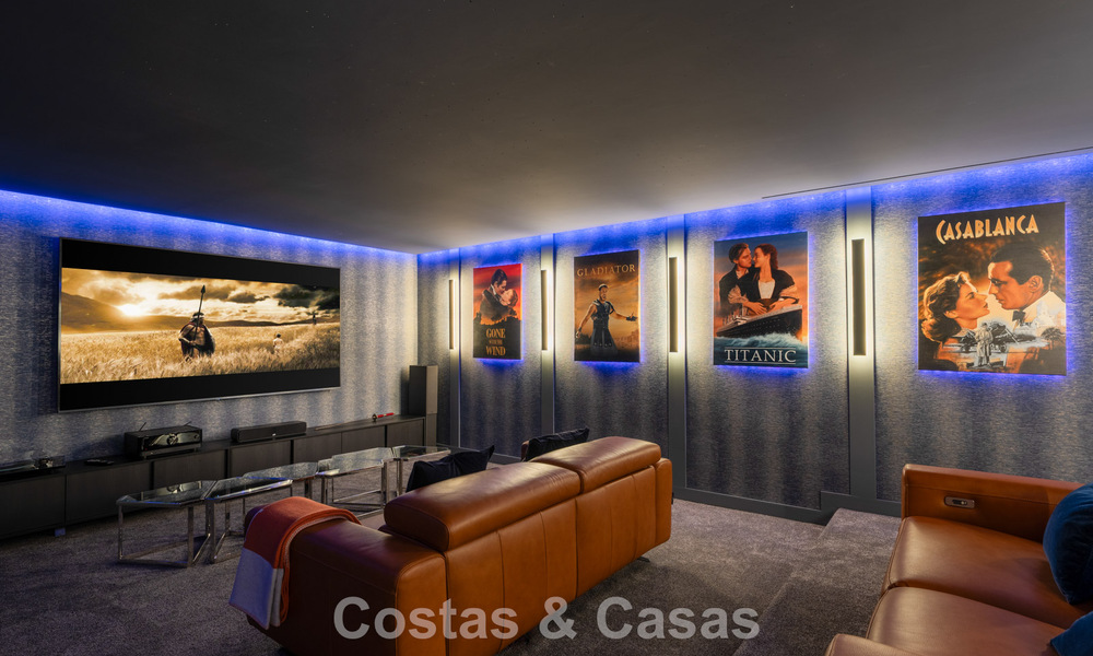 Impressive luxury villa with modern minimalist architecture for sale in the hills of East Marbella 801158