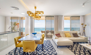 Exclusive penthouse with stunning open sea views for sale on the beachfront in Estepona 801257 