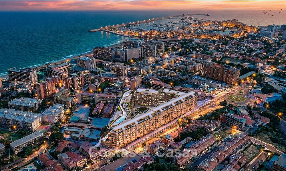 Modern new-build apartments with spacious terraces and sea views for sale in Torremolinos close to La Carihuela, Málaga, Costa del Sol 801242