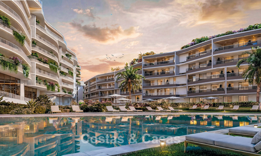 Modern new-build apartments with spacious terraces and sea views for sale in Torremolinos close to La Carihuela, Málaga, Costa del Sol 801243