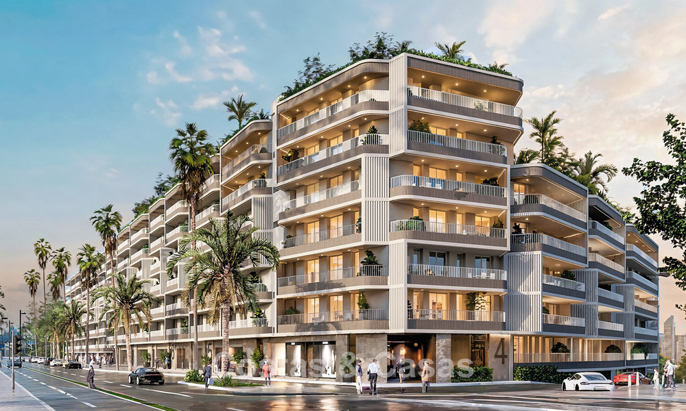 Modern new-build apartments with spacious terraces and sea views for sale in Torremolinos close to La Carihuela, Málaga, Costa del Sol 801244