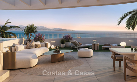 Modern new-build apartments with spacious terraces and sea views for sale in Torremolinos close to La Carihuela, Málaga, Costa del Sol 801247