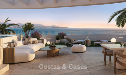 Modern new-build apartments with spacious terraces and sea views for sale in Torremolinos close to La Carihuela, Málaga, Costa del Sol 801247