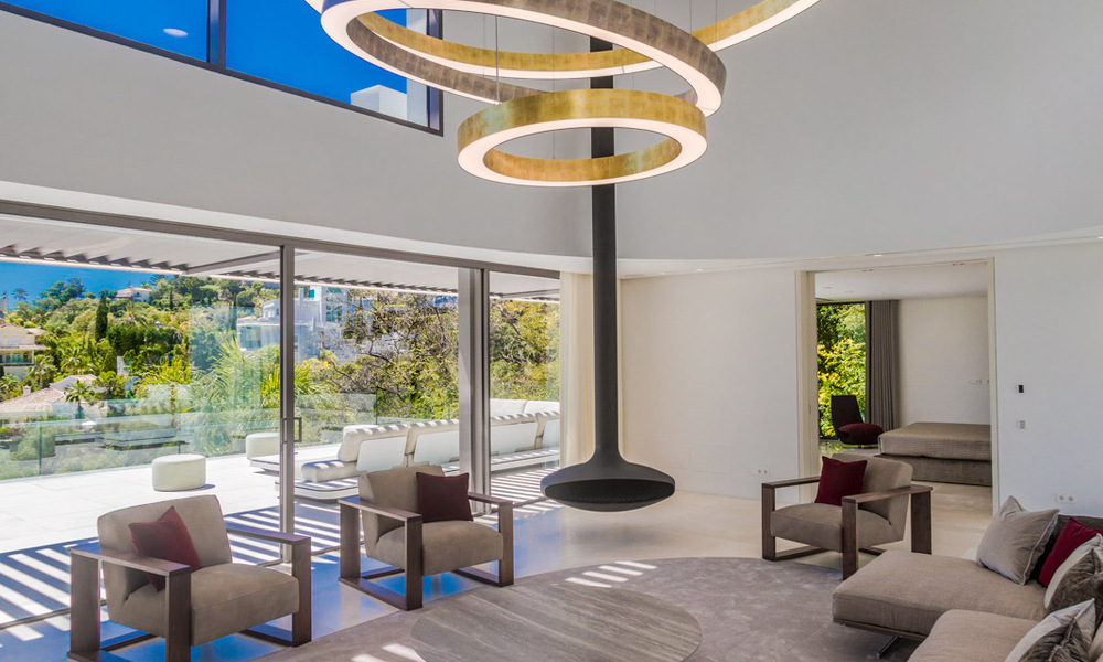 Move-in ready luxury modern villa for sale with stunning views in La Quinta, a golf community in Marbella - Benahavís 801027