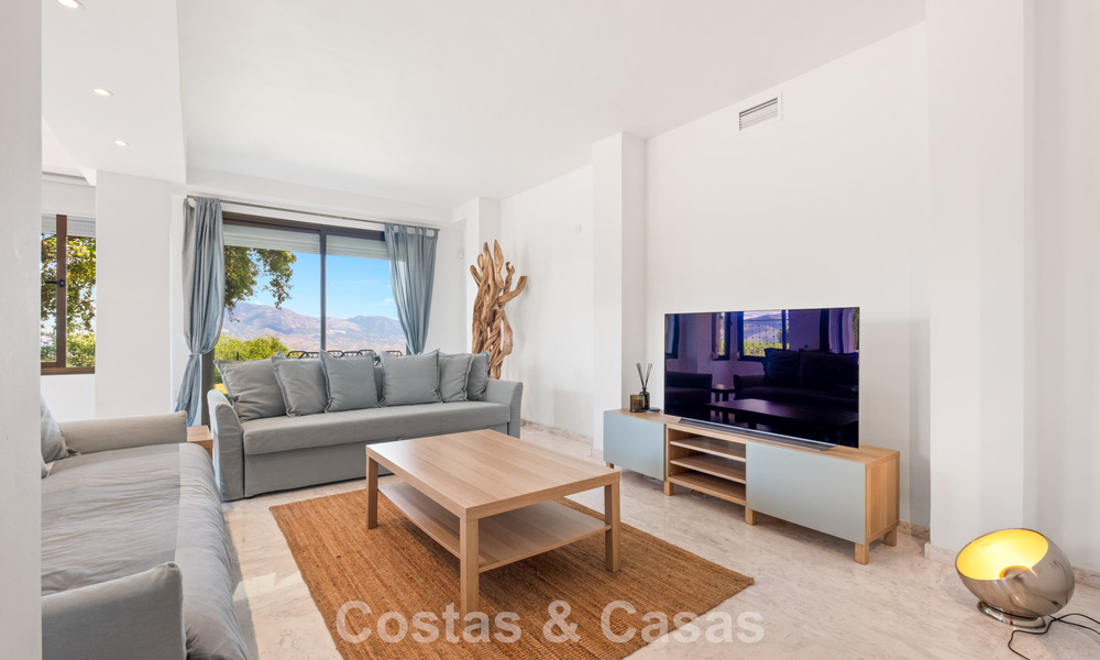 Spacious apartment with huge private garden and stunning views for sale East of Marbella 801412