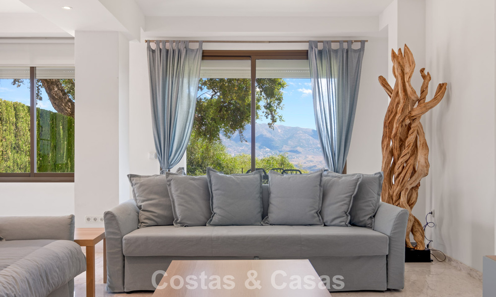 Spacious apartment with huge private garden and stunning views for sale East of Marbella 801428