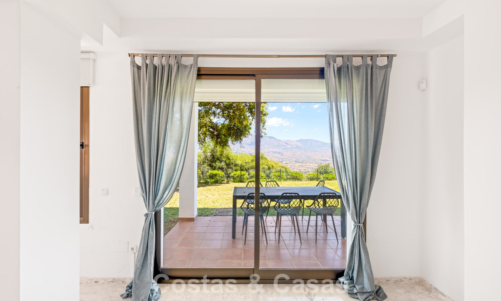 Spacious apartment with huge private garden and stunning views for sale East of Marbella 801431