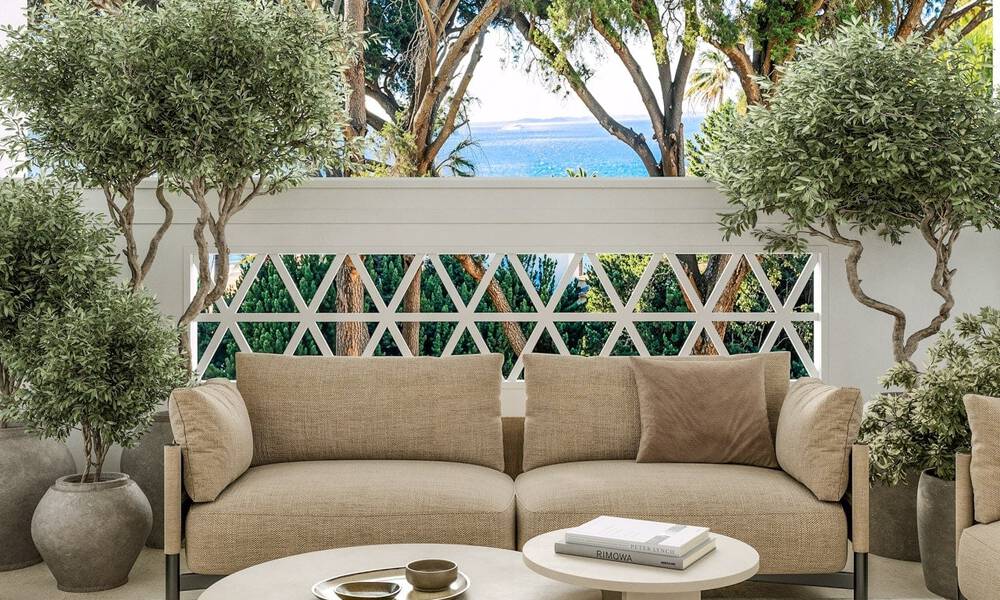 Renovated luxury apartment with sea views for sale in Playas del Duque, Puerto Banús, Marbella 801655