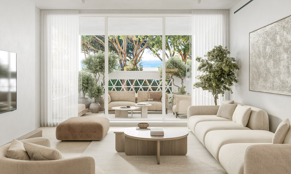 Renovated luxury apartment with sea views for sale in Playas del Duque, Puerto Banús, Marbella 801656