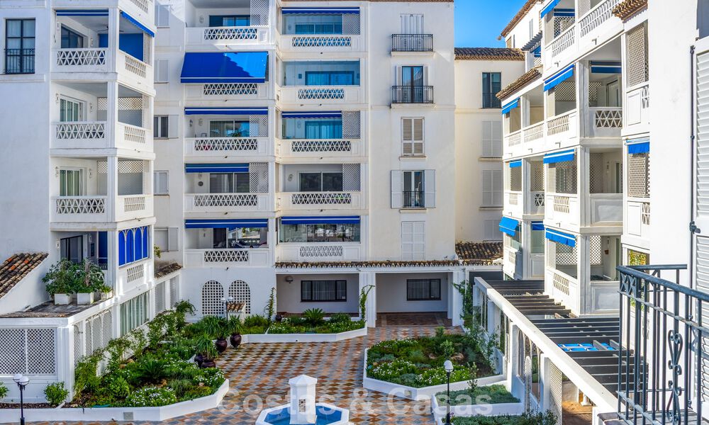 Renovated luxury apartment with sea views for sale in Playas del Duque, Puerto Banús, Marbella 801661