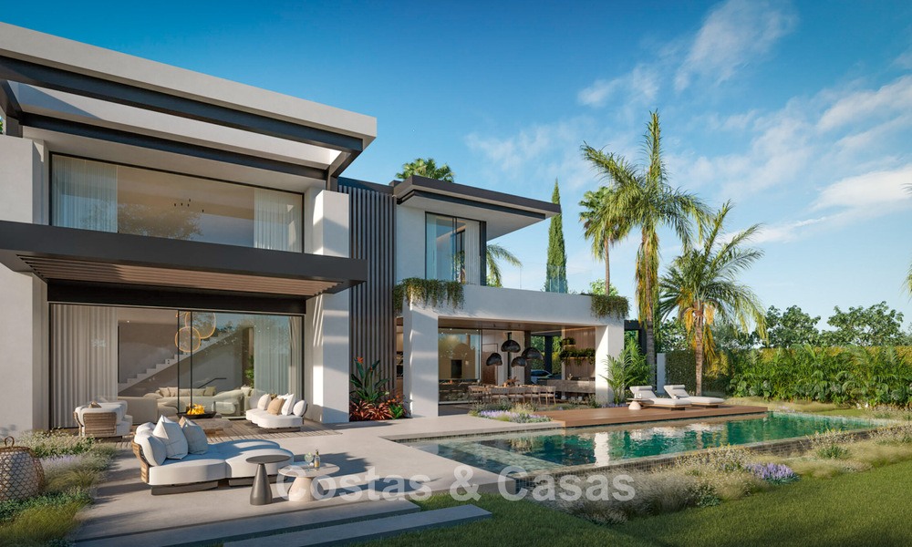 3 brand-new luxury villas for sale within walking distance of the beach and amenities in San Pedro, Marbella 801622